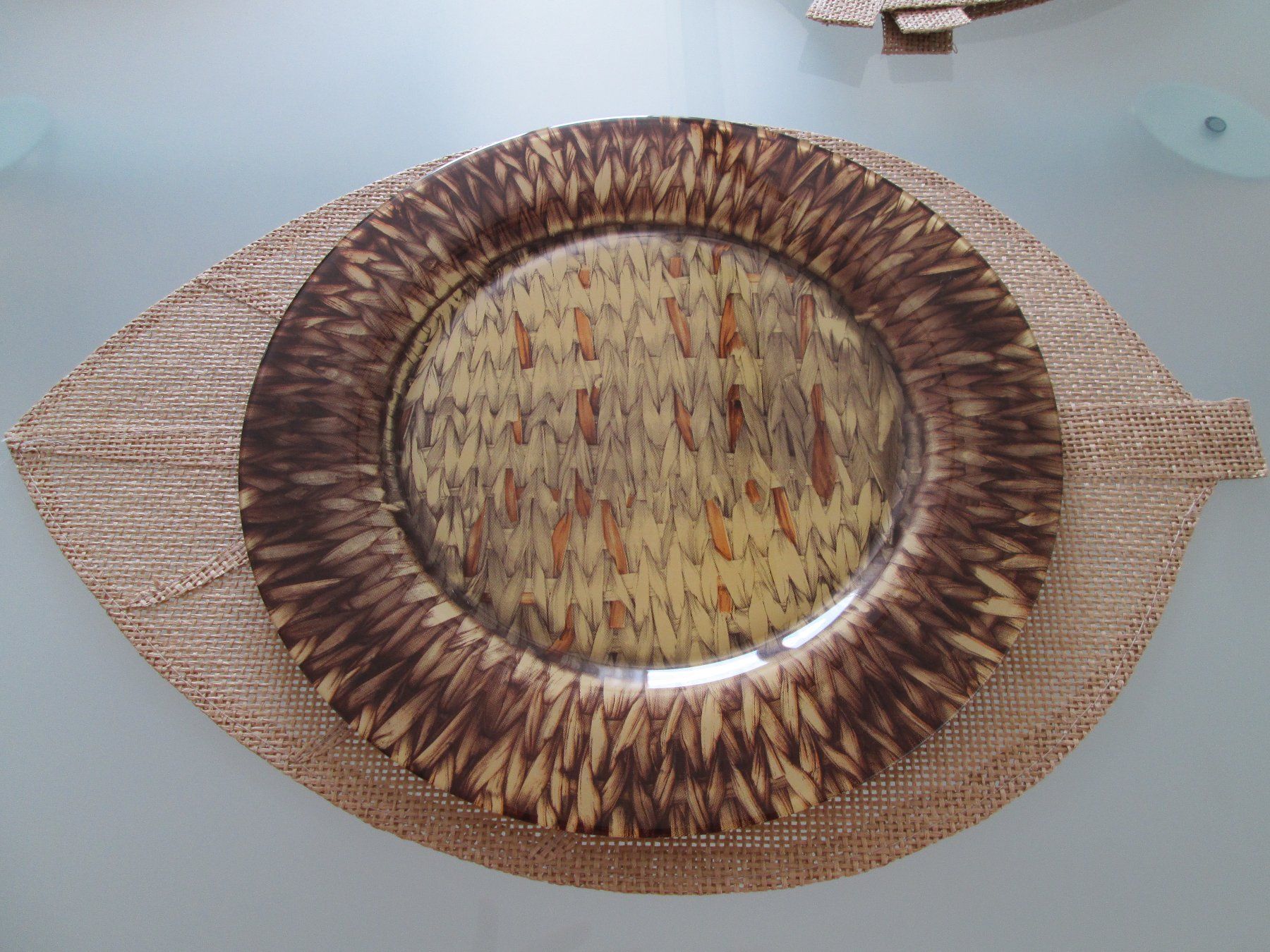 Teller: 4 Glasteller gross D-31cm.,4Stk.Platzset – Gebraucht aus Movelier von ddomenika 6