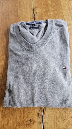 Tommy Hilfiger Baumwoll-Leinen Pullover, Gr. L,