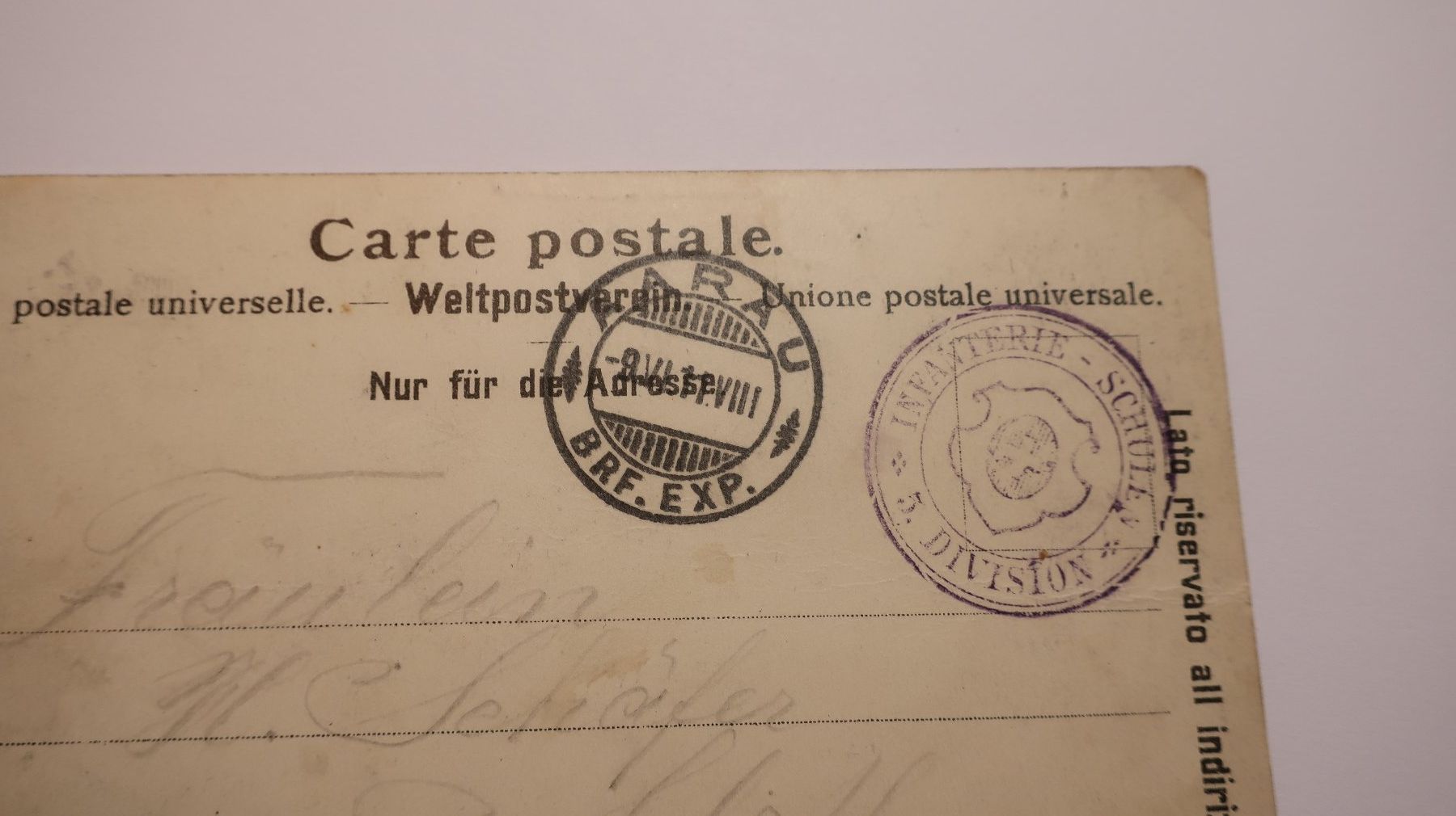 Ansichtskarten: Aarau 1911 – Gebraucht aus Cormoret von Pascalll2001 5