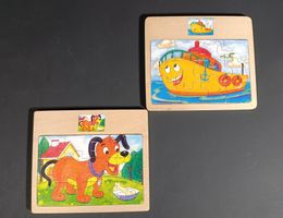 2 puzzles en bois pour enfant