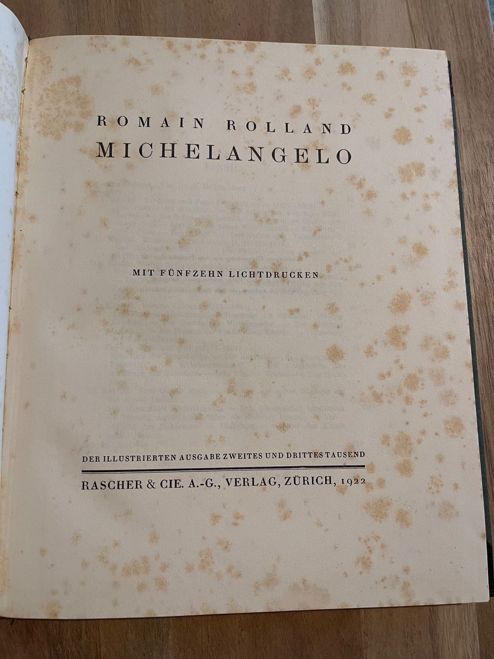Libri: Antikes Buch "Michelangelo" von Romain Rolland – Usato da Zuerich venduto da Dorsi 3
