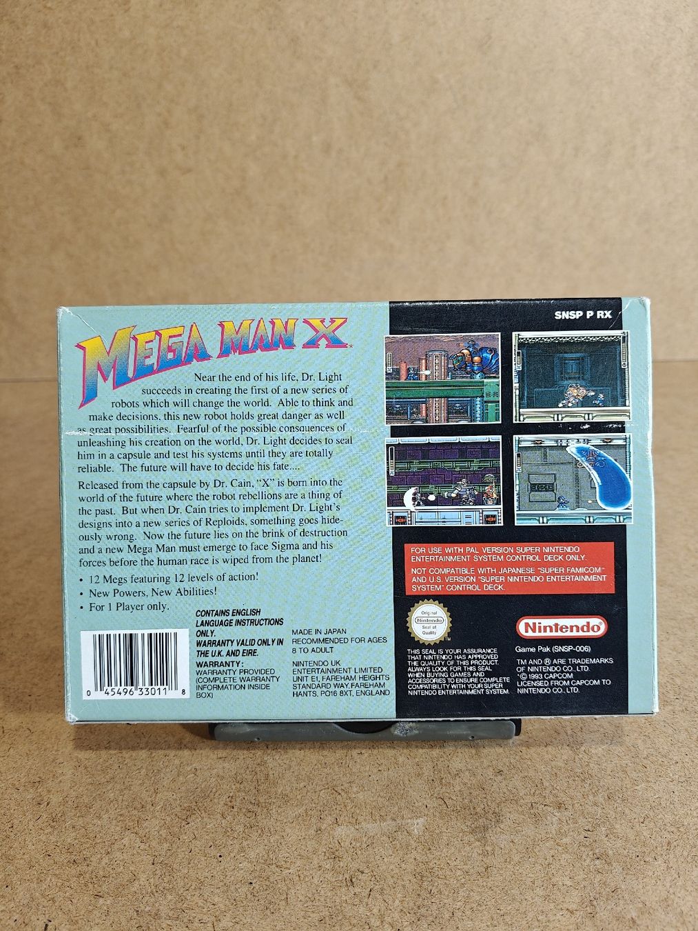 Nintendo Giochi: Mega Man X Super Nintendo Cartridge & Box PAL – Usato da Luzern venduto da MWi_9xw5 4
