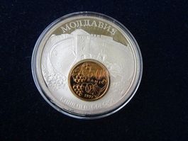 Geld Europa - Moldavien - 50 mm versilb.