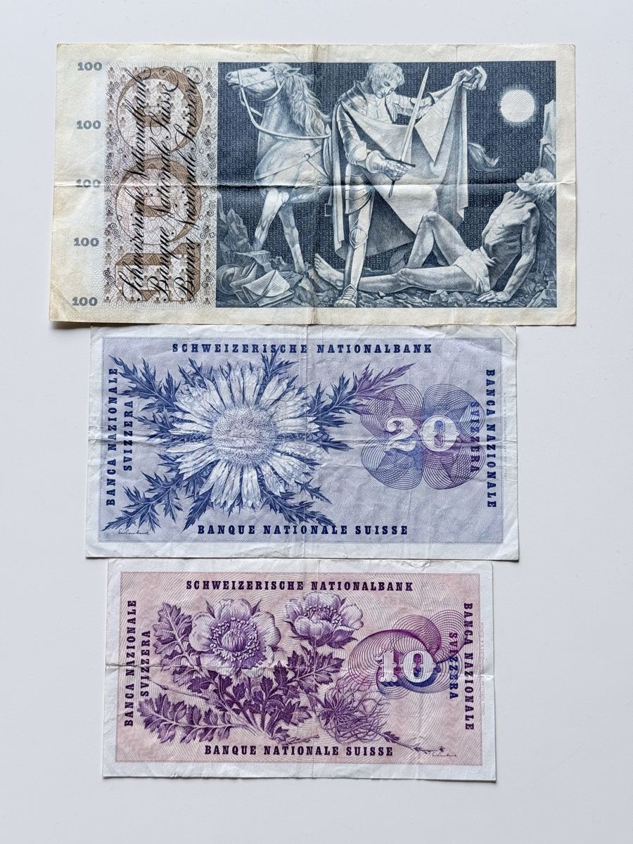 Banknoten: Ancien Billet Franc Suisse – Gebraucht aus Epalinges von Lily2006 1