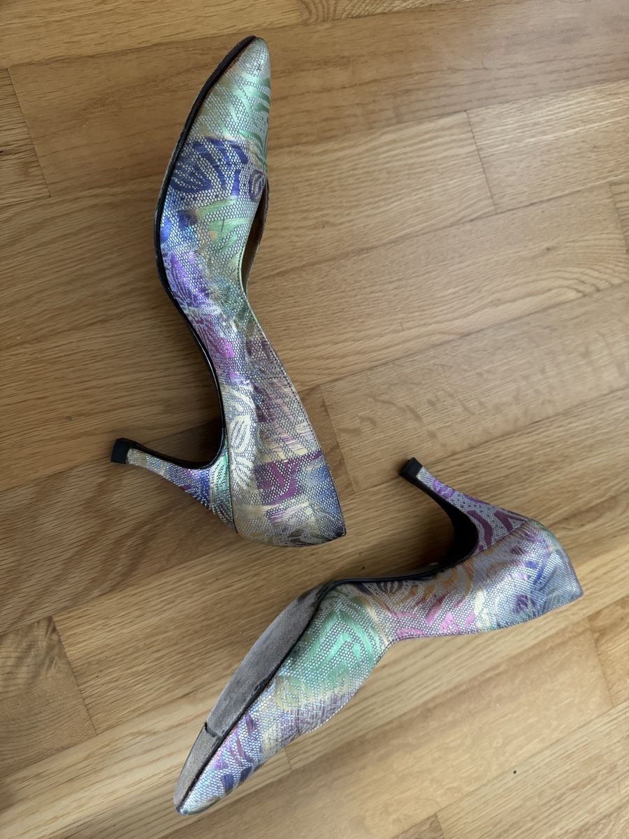 Stuart Weitzman Scarpe da donna: Stuart Weitzman Pumps Gr. 38.5 Vintage bunt – Usato da Lanzenhäusern venduto da Galaa 3