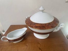 Soupière et saucière 