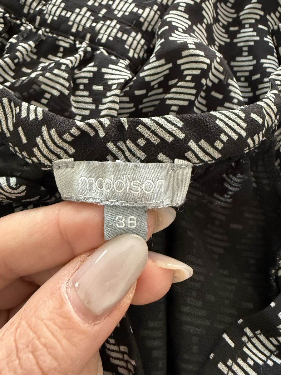Maddison Kleider: Maddison Kleid Gr.36 Schwarz Weiss Boho Langarm – Gebraucht aus Lugano von rebecca.wardrobe 9