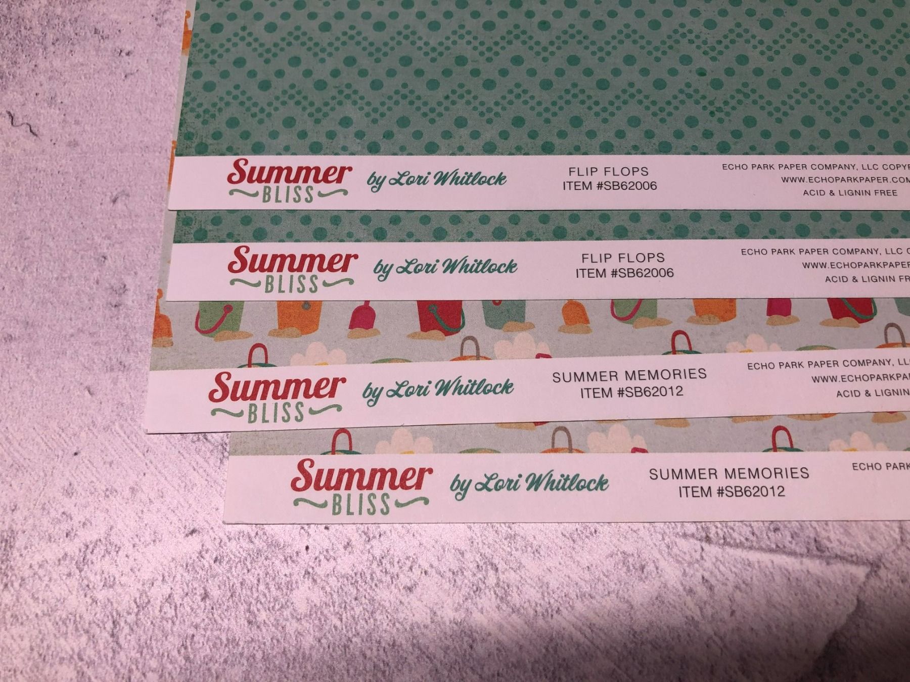Papiere: Summer Bliss - Echo Park Paper - 1 – Gebraucht aus Neukirch (Egnach) von muolen 2