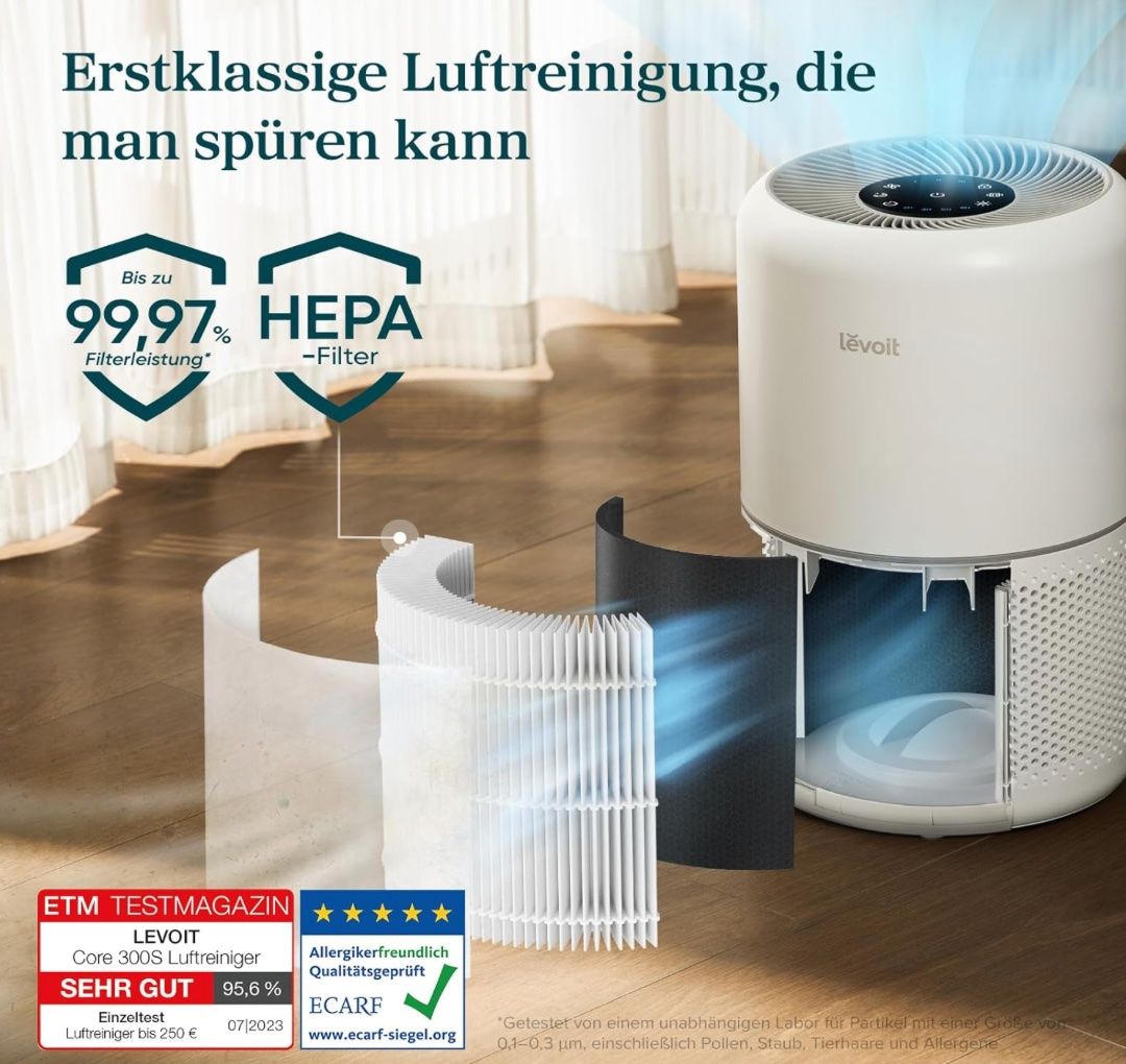Luftreiniger: Levoit Core 300s: Luftreiniger & 2x HEPA Filter & Verpackung – Neu (gemäss Beschreibung) aus Basel von Interstellar85 9