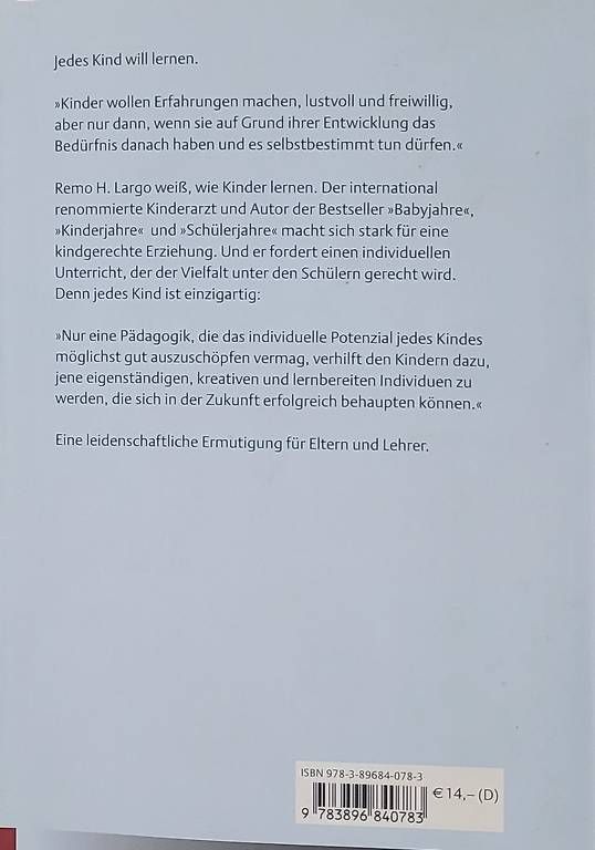 Libri: Remo Largo, Lernen geht anders – Usato da Lostorf venduto da Takel 1