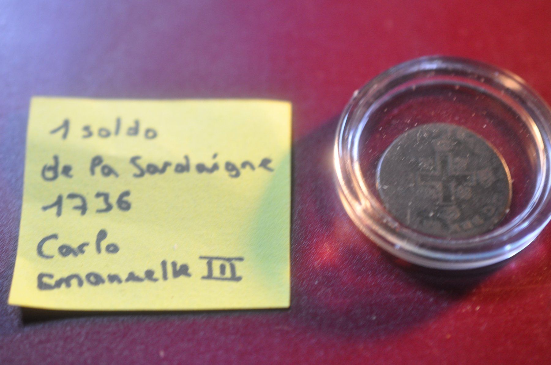 Tutti le monete: 1 soldo 1736 Sardaigne – Usato da Moutier venduto da Phillegrec 1
