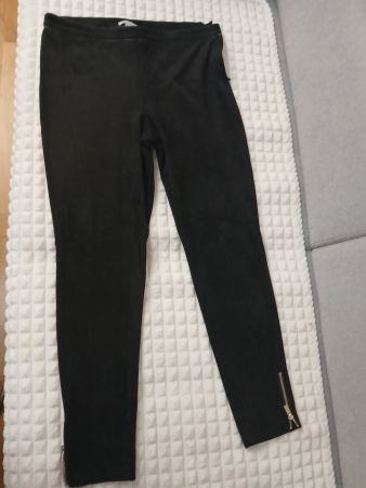 Schwarze Stoffhose Gr. 40 mit Reissverschluss H&M