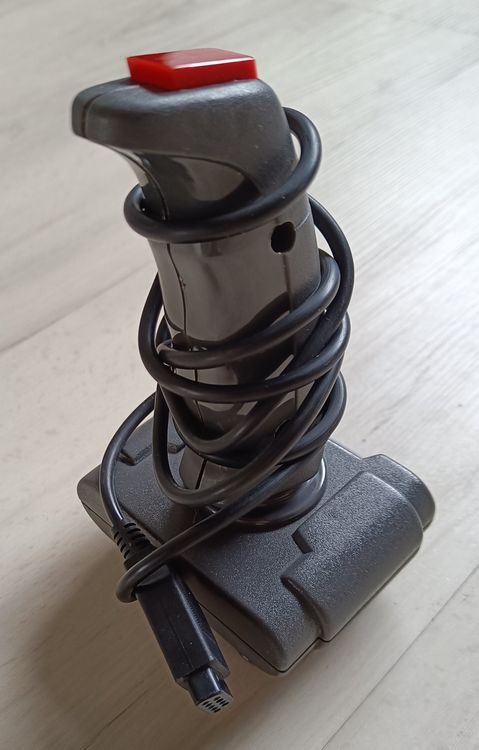 Manette Joystick Vintage Atari/Amiga/Amstrad - Noir, En Plastique Rigide, Bon état (non Testée)