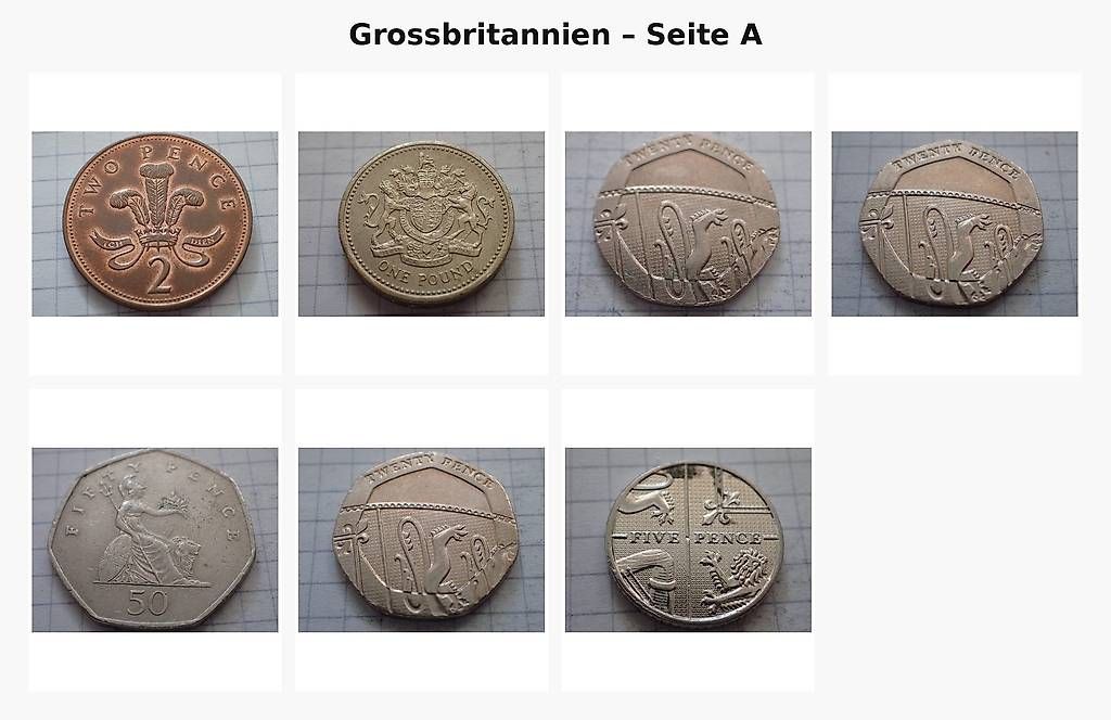 Alle Münzen: Grossbritannien Münzen – Gebraucht aus Pratteln von lupo_cattivo