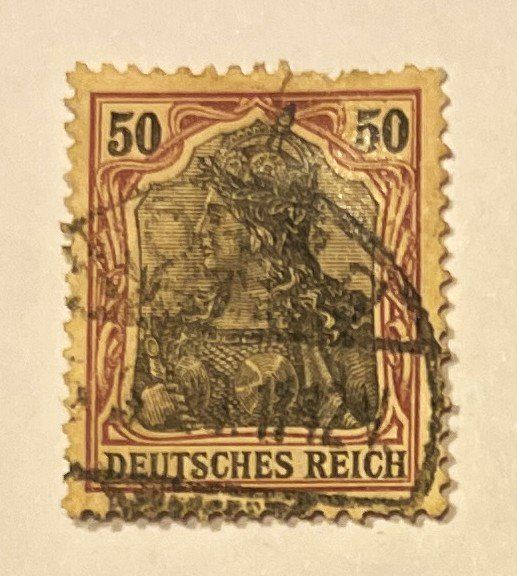 Tutti i francobolli: Deutsches Reich 50 Pfennig – Usato da Oftringen venduto da Vucki