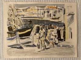 Farblithografie von Nanette Genoud