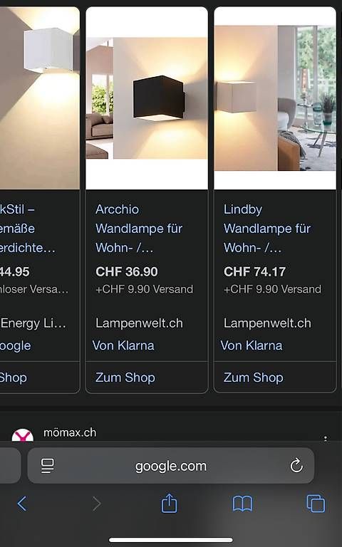 Lampen: Schöne Wandleuchte – Gebraucht aus Oberwangen TG von Samsells 4
