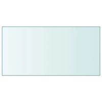 Tischplatte Transparent 50x100 cm Hartglas