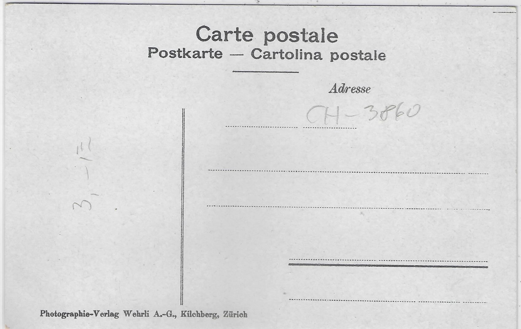 Cartoline postali: Aareschlucht bei Meiringen - Litho – Usato da Ettingen venduto da Kartenplanet 1
