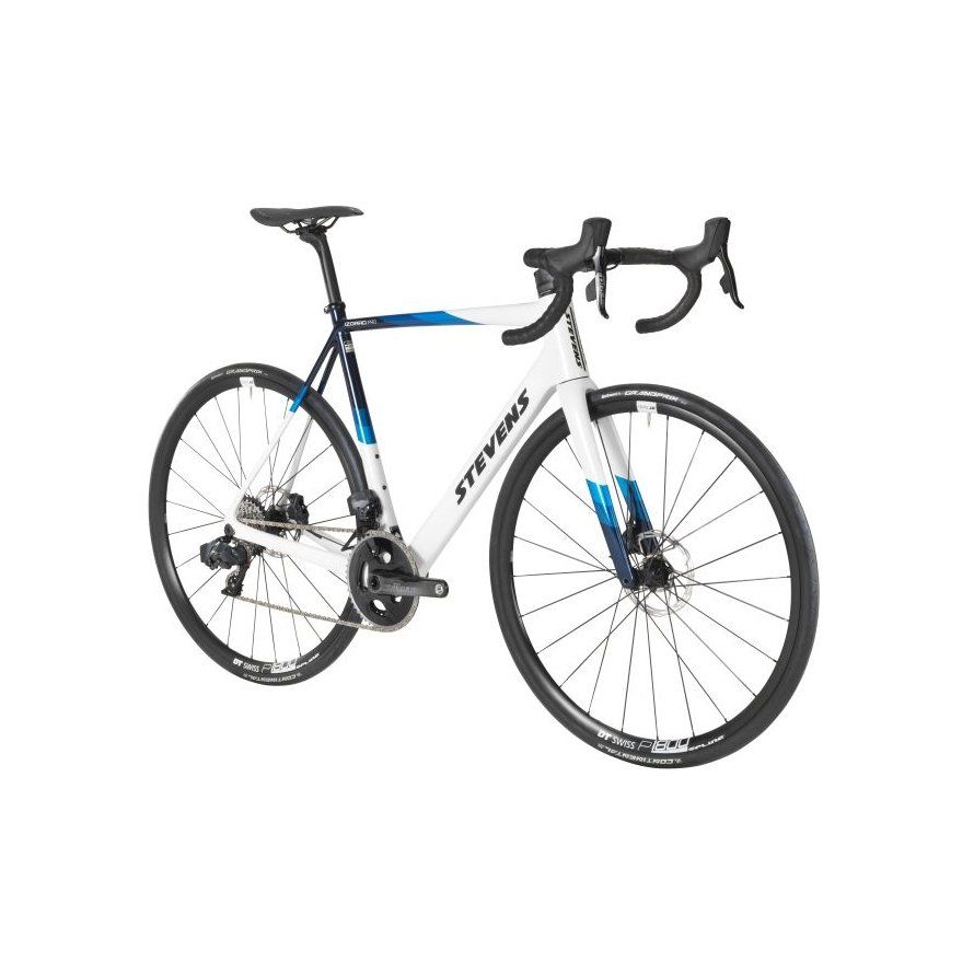 Stevens Biciclette: stevens Izoard Pro Disc Carrara Bianco Blu 58cm 2023 – Nuovo e nell'imballaggio originale da Giubiasco venduto da cattaneo 1