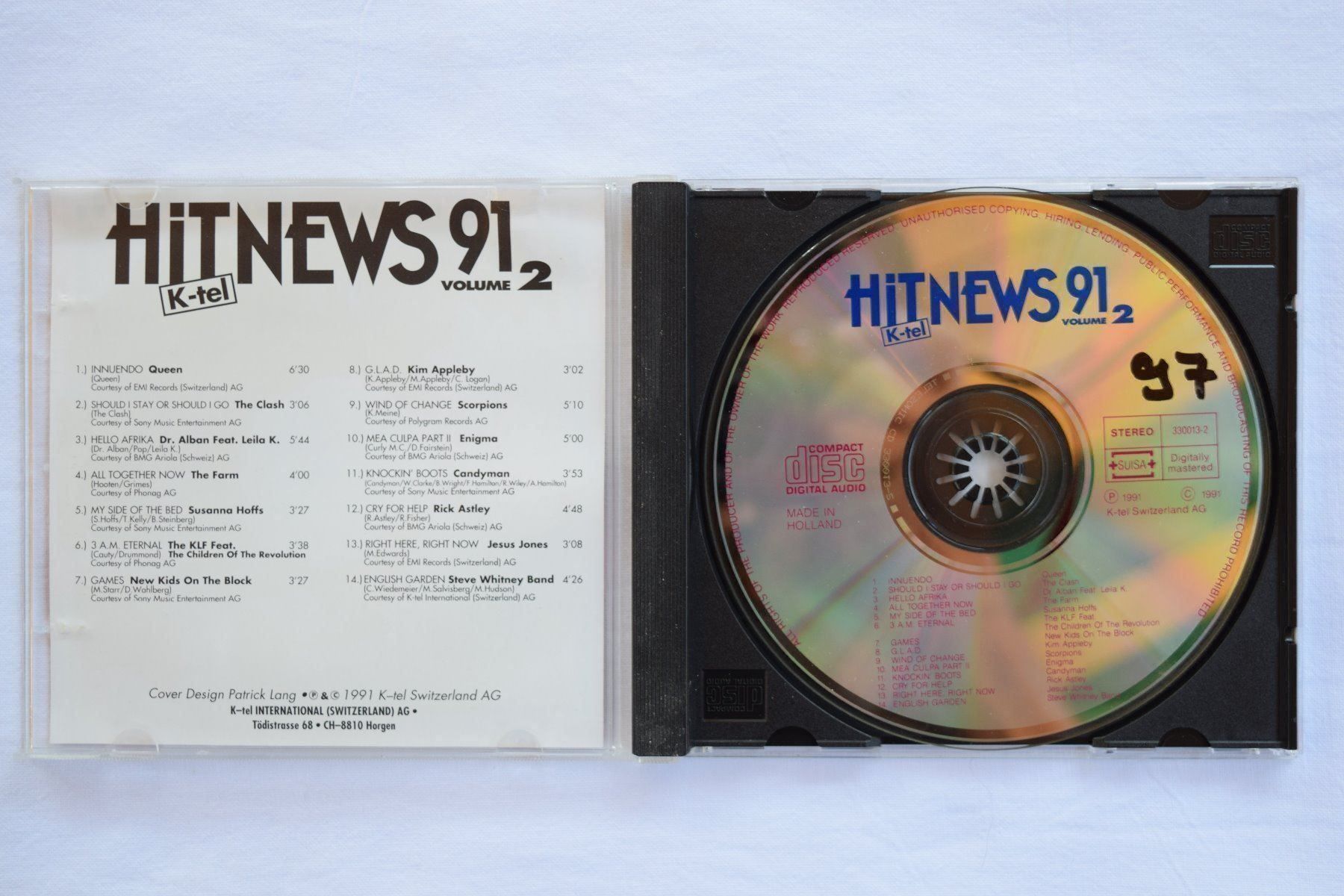 CD: HIT NEWS 91 Vol.2 (70) – Usato da Reutigen venduto da DONDON55 1