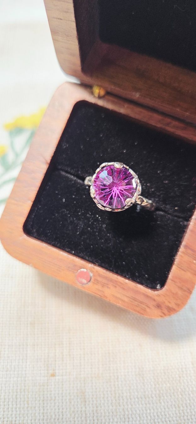 Anelli: NEW - S925 Amethyst Ring (Adjustable) – Nuovo (secondo la descrizione) da Zürich venduto da cin_wcf6 4