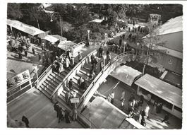 St. Gallen - OLMA - CH-Messe - Treppe über Jahrmarkt um 1955