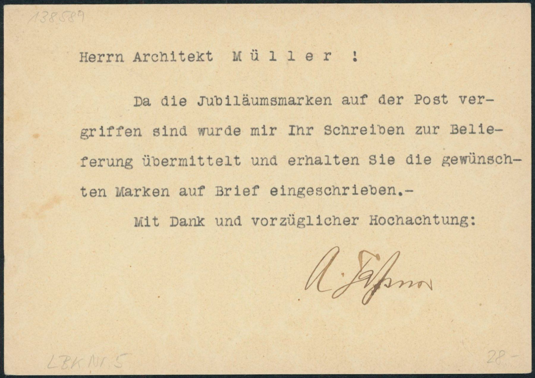 Tutti i francobolli: FL - Ganzsache - 1925 - Postkarte - Triesenberg – Usato da Schindellegi venduto da leecollect 1