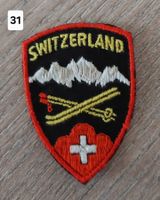 Badge , Patch, Aufnäher SWITZERLAND , Ski+Stöcke (31)