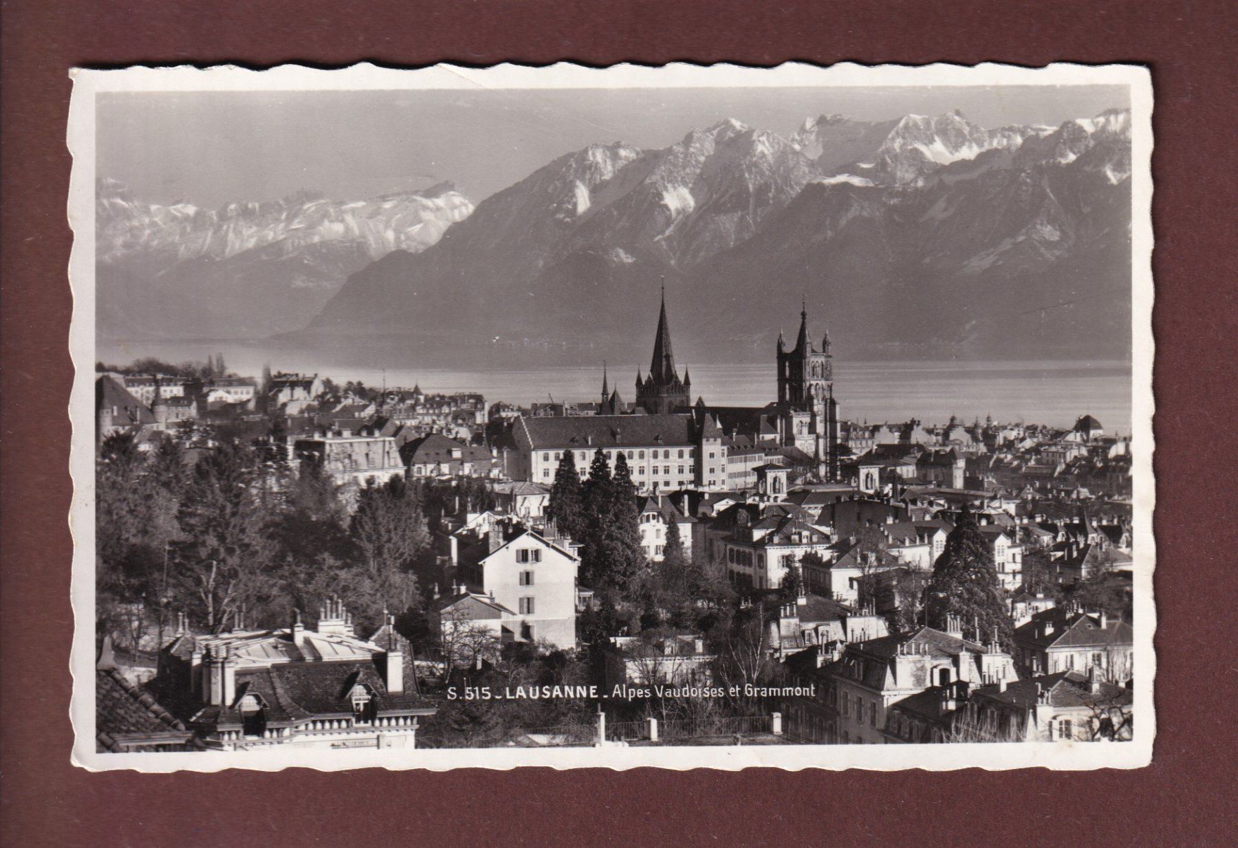 Cartoline postali: LAUSANNE et le Grammont - 1937 – Usato da Pully venduto da nicecards