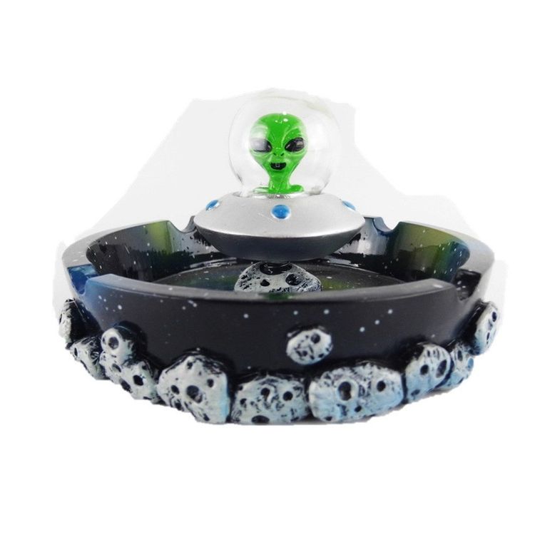 Alien-Aschenbecher Aus Harz – Cooler Desktop-Aschenbecher, 13 Cm, Für Zuhause & Büro