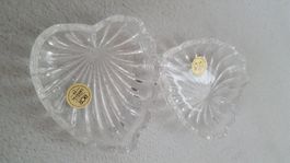 Herzdose mit Deckel Crystal