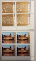 3630) 1+2. Firmenmarke postfrisch im 4-Block Kt. 480.- Rar