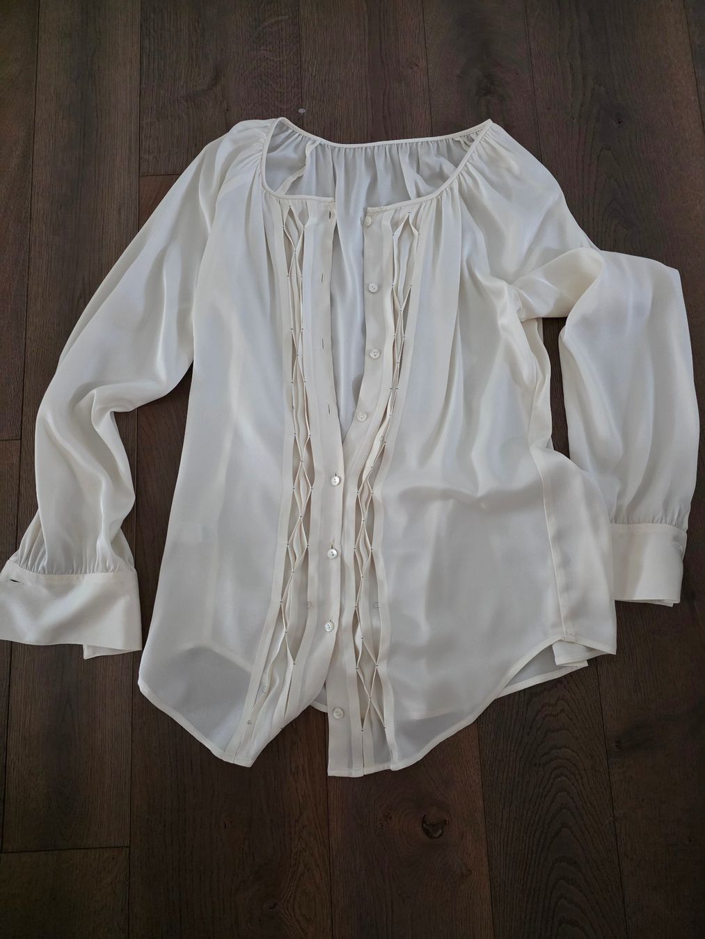 Camicette: Seidenbluse mit Lederhose – Usato da Walzenhausen venduto da veronicab