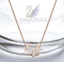SWAROVSKI ROSEGOLD WEISS SCHMETTERLING HALSKETTE KETTE TRAUM