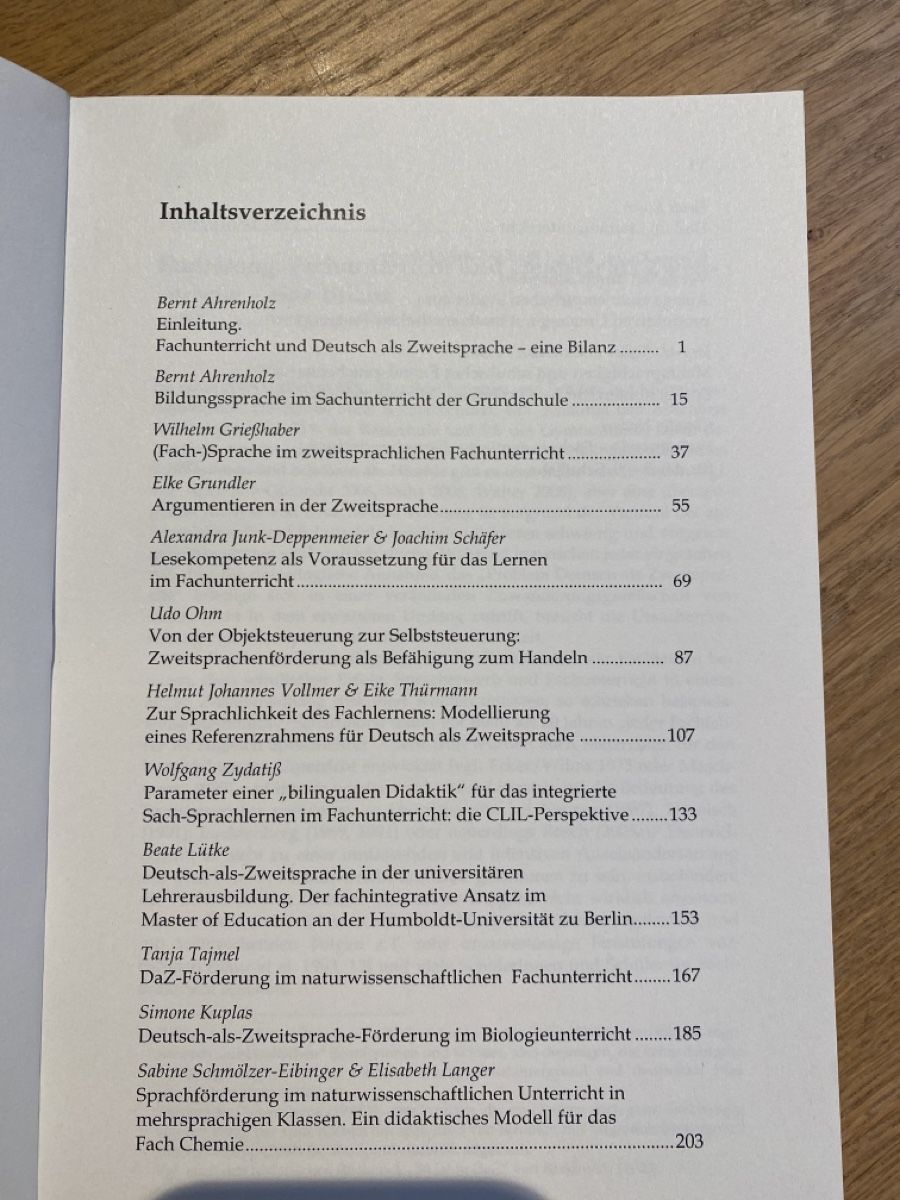Libri: Fachunterricht und Deutsch als Zweitsprache – Usato da Baden venduto da niba10 2