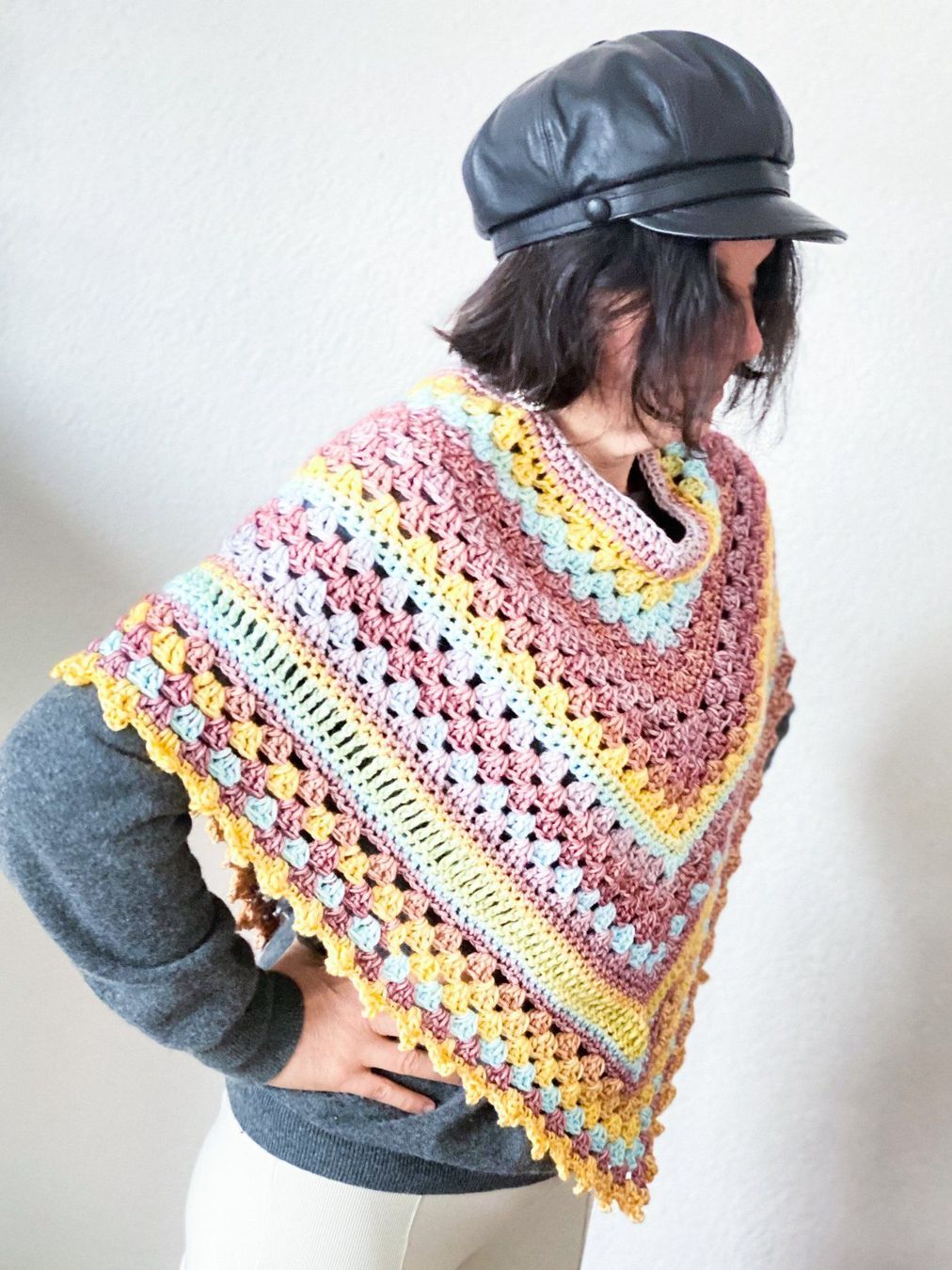 Altro in Moda donna: Poncho donna boho hippy uncinetto – Nuovo e nell'imballaggio originale da Carabbia venduto da katiamandelli 1