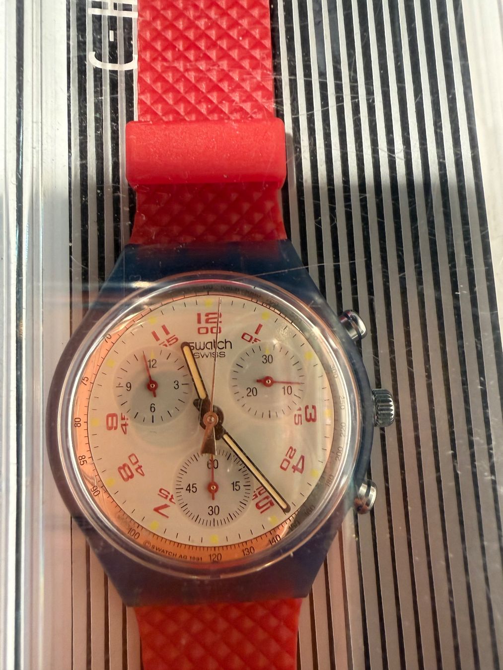 Swatch Smartwatch: Montre Swatch Chrono quartz – Usato da Lausanne venduto da artnouveau04 1