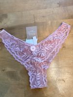 String Tanga Spitze Rosa Grösse M Neu mit Etikett