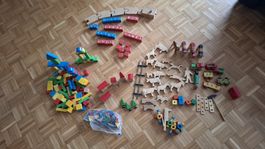Grosses Lot Altes Holzspielzeug ev. auch Trauffer Kühe