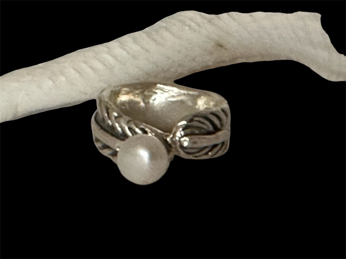 Anelli: Silberring mit perle 54 – Nuovo e nell'imballaggio originale da Niederglatt ZH venduto da Silberschmuck-design 1