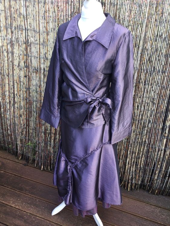 Ensemble Jupe + Veste prune Fiorella di Verdi NEUF Kaufen auf Ricardo