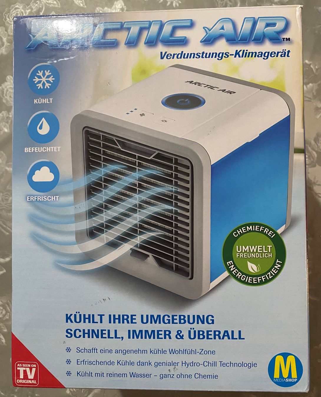 Klimageräte: Artic Air Verdunstungs-Klimagerät – Neu (gemäss Beschreibung) aus Appenzell von Sonnschein_