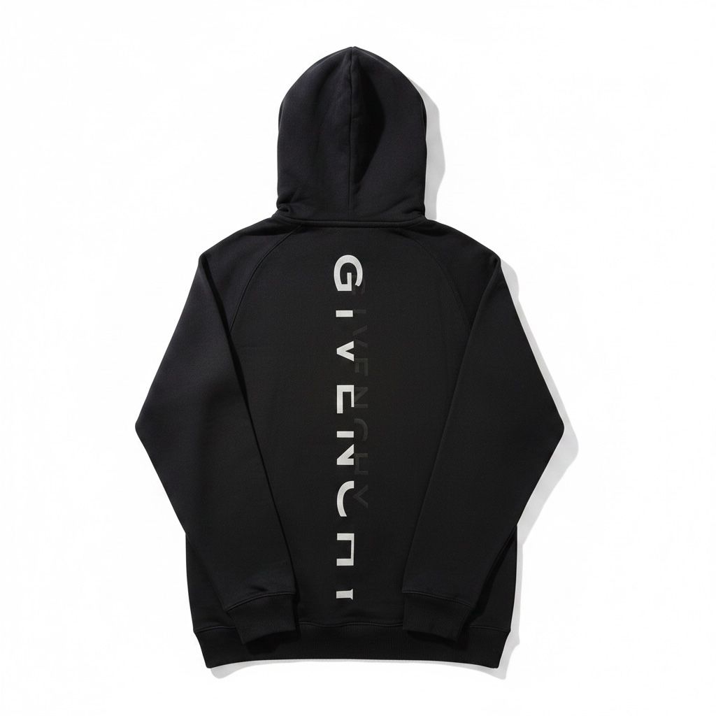 Givenchy Pullover & Sweatshirts: Sweat à Capuche Givenchy Noir Reverse Logo Vertical - L #p35 – Neu (gemäss Beschreibung) aus Hauterive NE von Leo_o