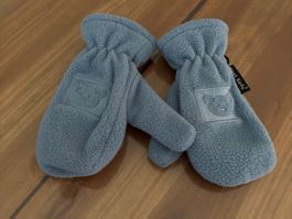 Fäustlinge fleece blau Grösse 2.5 guter Zustand