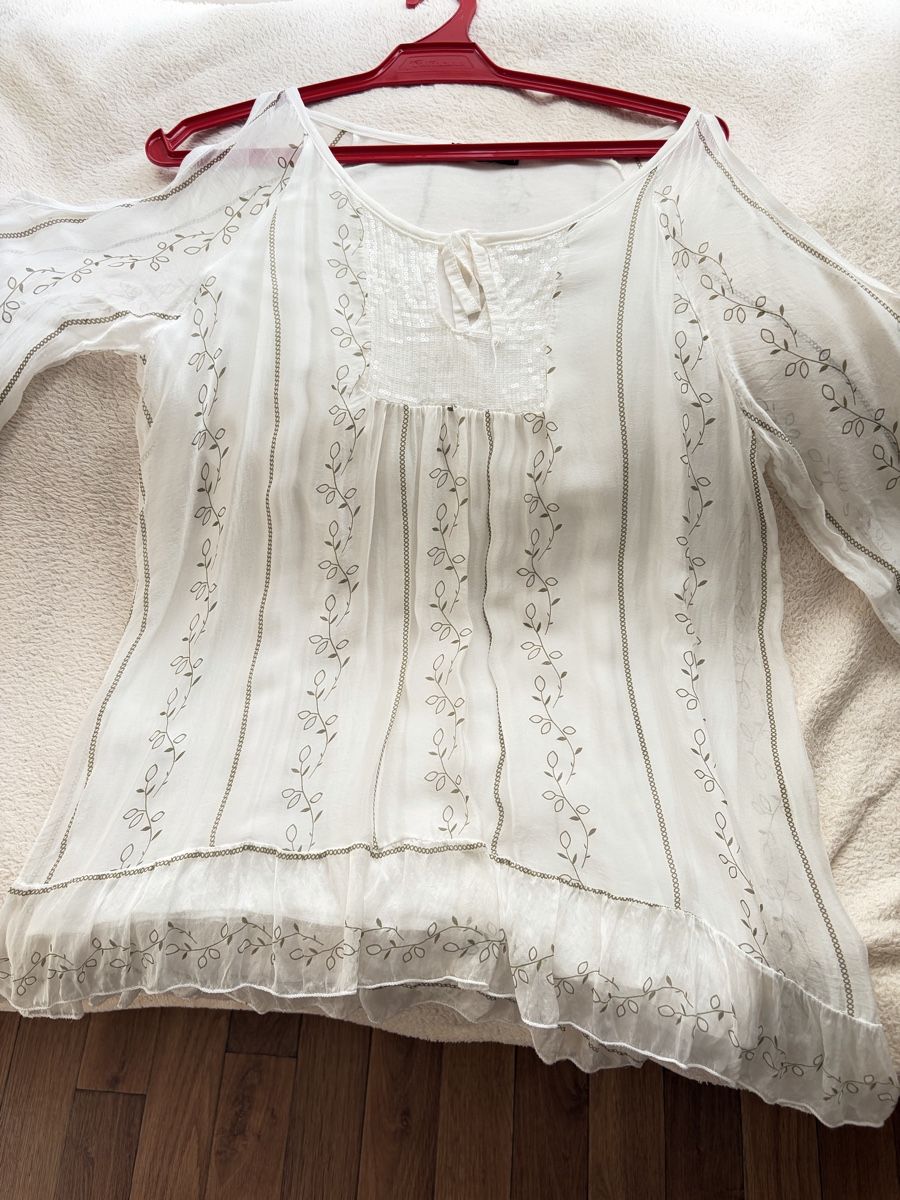 Tuniche: Damen Bluse weiss, Grösse S/M – Usato da Bern venduto da Bern4you 4