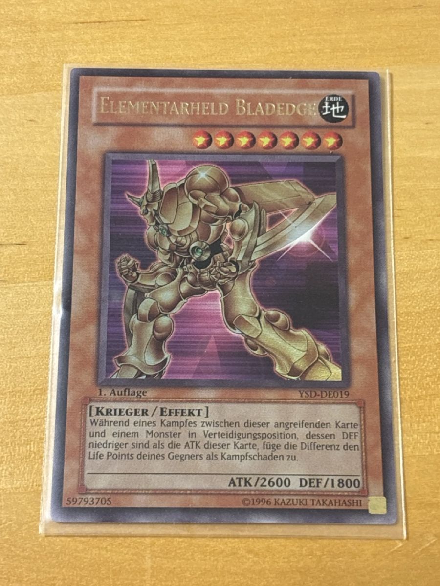 Yugioh Cartes à collectionner: Elementarheld Bladedge YSD-DE019 1. Auflage – D'occasion à Speicherschwendi par YugisKartenKammer