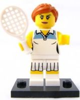 LEGO CMF col03-16 Tennis Player, Series 3 (Complete Set)
