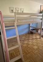 FLEXA Halbhochbett 90 × 200 cm  weiss/natur