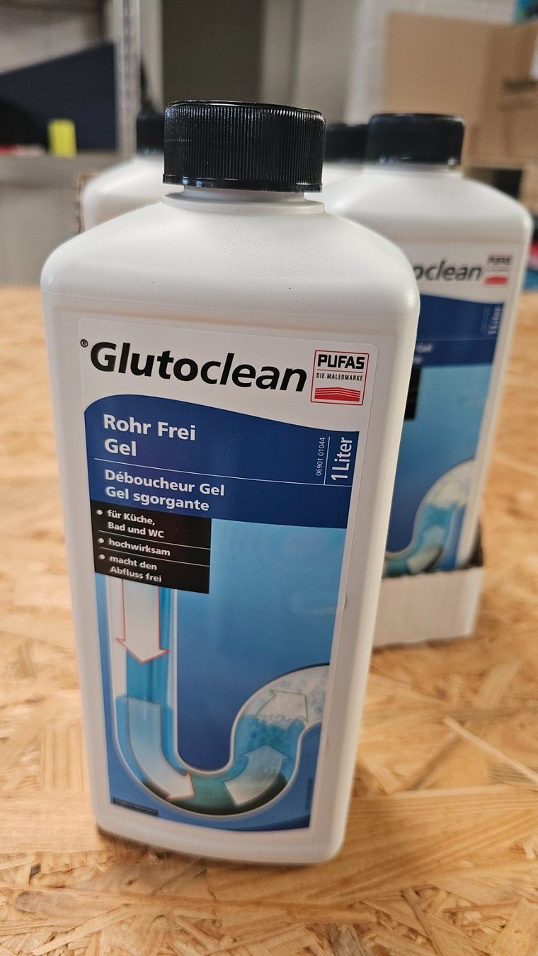 Prodotti di pulizia: Glutoclean Rohr Frei Gel 1 l – Nuovo e nell'imballaggio originale da Koppigen venduto da Bracher_Mail-House